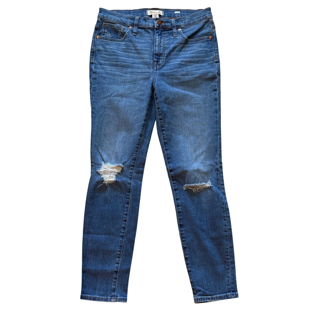 2/$20 Madewell Womens Jeans Blue Size 28 High Riseโ Skinny Crop Distressed